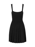 Ellison Pleated Knit Minidress