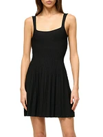 Ellison Pleated Knit Minidress