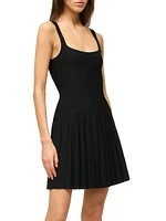 Ellison Pleated Knit Minidress