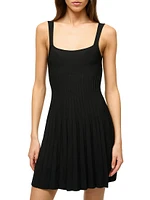 Ellison Pleated Knit Minidress