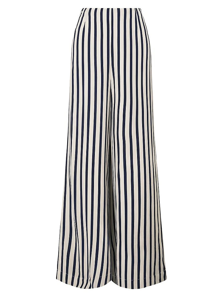 Luke Striped Wide-Leg Pants