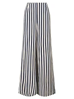 Luke Striped Wide-Leg Pants