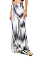 Luke Striped Wide-Leg Pants