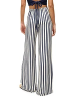 Luke Striped Wide-Leg Pants