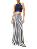 Luke Striped Wide-Leg Pants