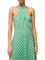 Dawn Striped Halter Dress