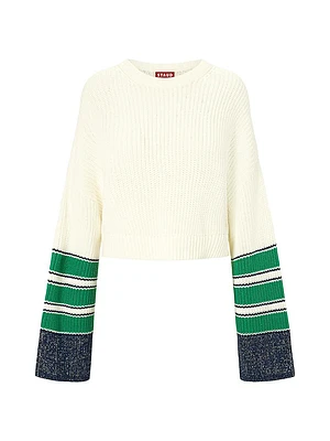 Cliff Striped Cotton-Blend Sweater