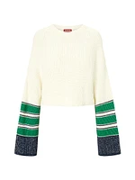 Cliff Striped Cotton-Blend Sweater