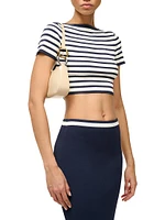 Striped Knit Crop Top