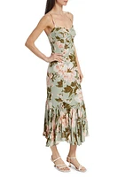 Aiko Floral Midi-Dress