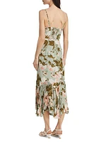 Aiko Floral Midi-Dress