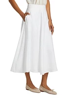 Maia Linen Midi-Skirt