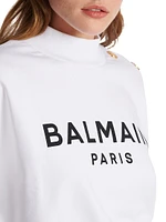 Logo Cotton Crop Sweatshirt