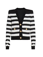 Striped Cotton Cardigan