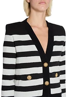 Striped Cotton Cardigan