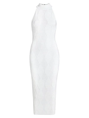 Textured Knit Cocktail Dress