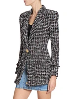 Tweed Single-Breasted Blazer