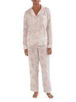 Deia Botanical Long 2-Piece Pajama Set