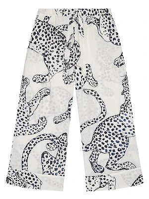 Jaguar Wide-Leg Pajama Pants