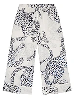 Jaguar Wide-Leg Pajama Pants