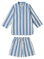 Boat Striped Short Pajama Set