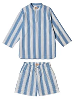 Boat Striped Short Pajama Set