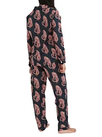 Tiger Long 2-Piece Pajama Set