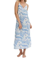 Loxodonta Toille Print Slip