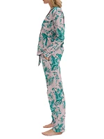 Parrot Print Pajama Set