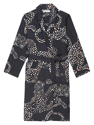 Jaguar Cotton Quilted Robe