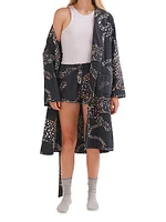 Jaguar Cotton Quilted Robe