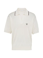 Silk and Cotton Polo Shirt