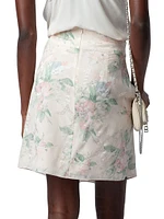 Joji Silk Floral Chain Skirt