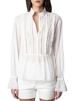 Tricia Cotton Frill Blouse