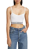 Logo Tape Cotton Crop Cami