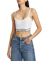 Logo Tape Cotton Crop Cami