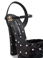 Kira 135MM Polka Dot Platform Sandals