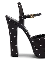 Kira 135MM Polka Dot Platform Sandals