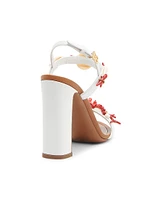 100MM Coral, Shell & Freshwater Pearl-Embellished Sandals