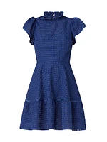 Delaney Woven Short-Sleeve Minidress