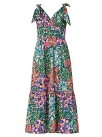 Felda Floral Cotton-Blend Midi Dress