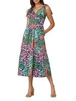 Felda Floral Cotton-Blend Midi Dress