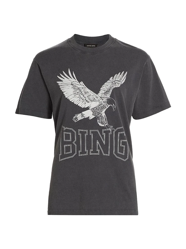 Lili Retro Eagle Cotton T-Shirt