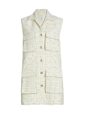 Alden Tweed Sleeveless Minidress