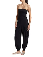 Tube Cargo Strapless Jumpsuit