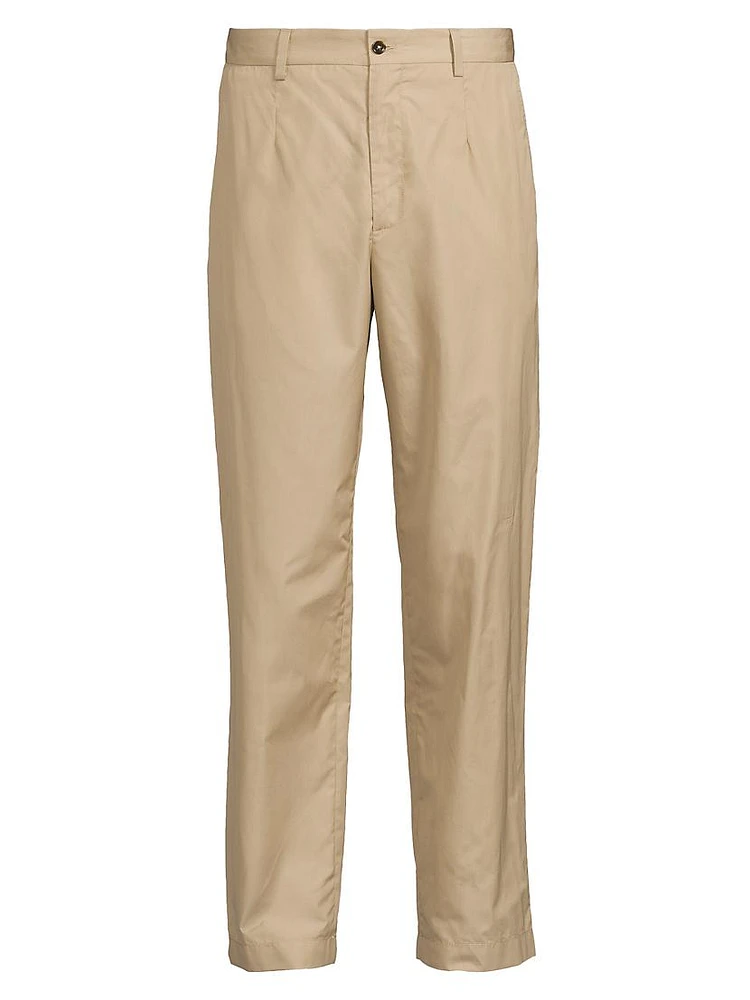 Cotton-Silk Relaxed Pants