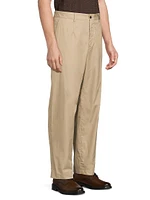 Cotton-Silk Relaxed Pants