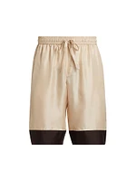 Silk Drawstring Shorts