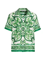 Majolica Silk Camp Shirt