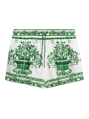 Maiolica Drawstring Swim Trunks